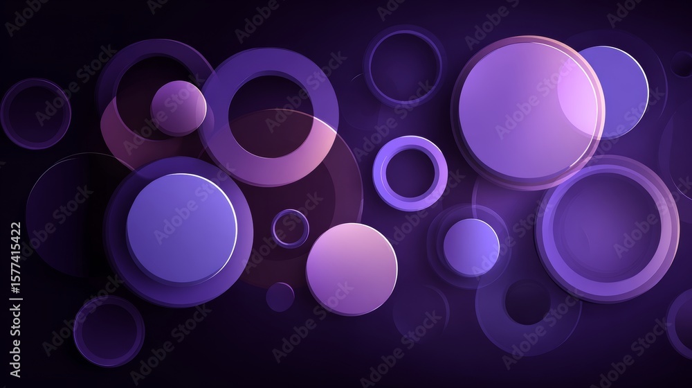 Aufkleber abstract geometric background featuring dynamic purple shapes and futuristic gradient design. ideal 