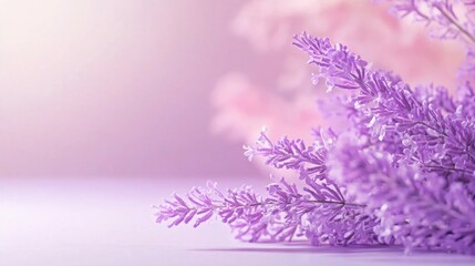 Obraz premium Minimalist Floral Background for International Women's Day Celebration