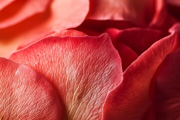 Close-up of delicate flower petals: Texture, red, pink, nature, blossom, floral, macro, detail, bloom, beauty