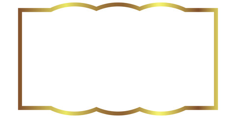 Luxury Golden Frame Vector – Classic Ornamental Border for Invitations and Certificates