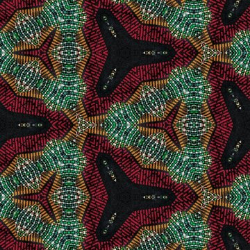 Traditional design with phulkari kalamkari motifs from Pakistan and Indian culture. Geometric ethnic floral pattern for carpet dupatta batik embroidery. Panjabi Digital print as boho Aztec texture art