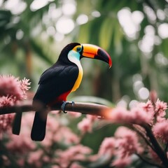 Fototapeta premium toucan on a tree