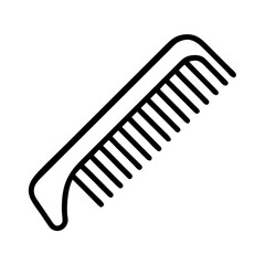 Simple hair comb design for grooming and styling in personal care routines
