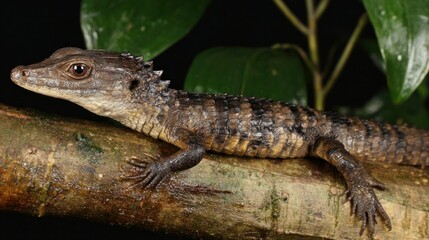 Obraz premium Small lizard on a branch