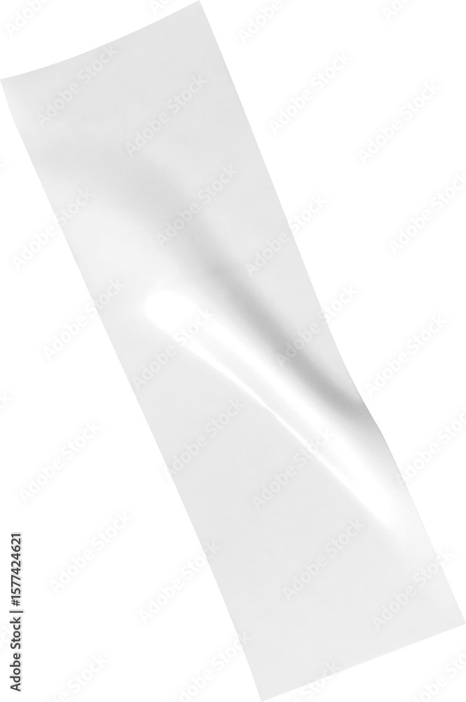 Fototapete a versatile white paper sheet with subtle shading and a transparent backdrop, perfect for adding tex