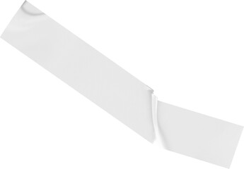 White adhesive tape strip reveals a textured surface, perfect for graphic design and creative...