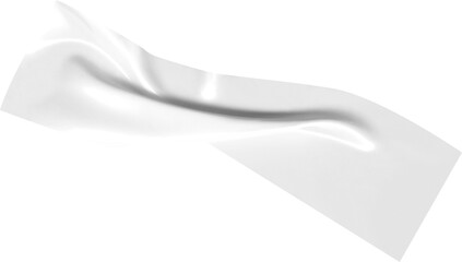 A flowing white abstract shape on a transparent background creates a modern, clean, and versatile...