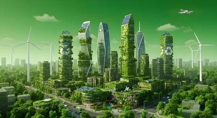 Concepto de economía circular, sostenibilidad