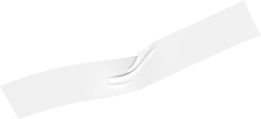 A rendered strip deforms sharply near the center, illustrating stress concentration on a white...