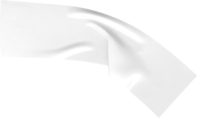 An illustration presents a white tape strip peeling away from a dark surface, featuring a...