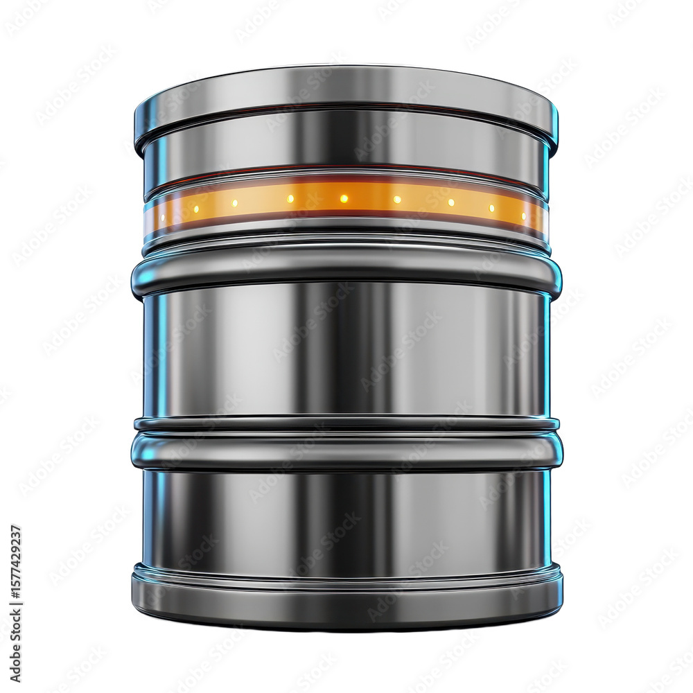 Fototapete database icon isolated on transparent background.