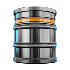Database Icon isolated on transparent background.