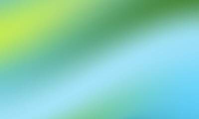 Abstract flowing gradient background with smooth transitions between vibrant yellow green and cool blue tones creating a serene and modern design