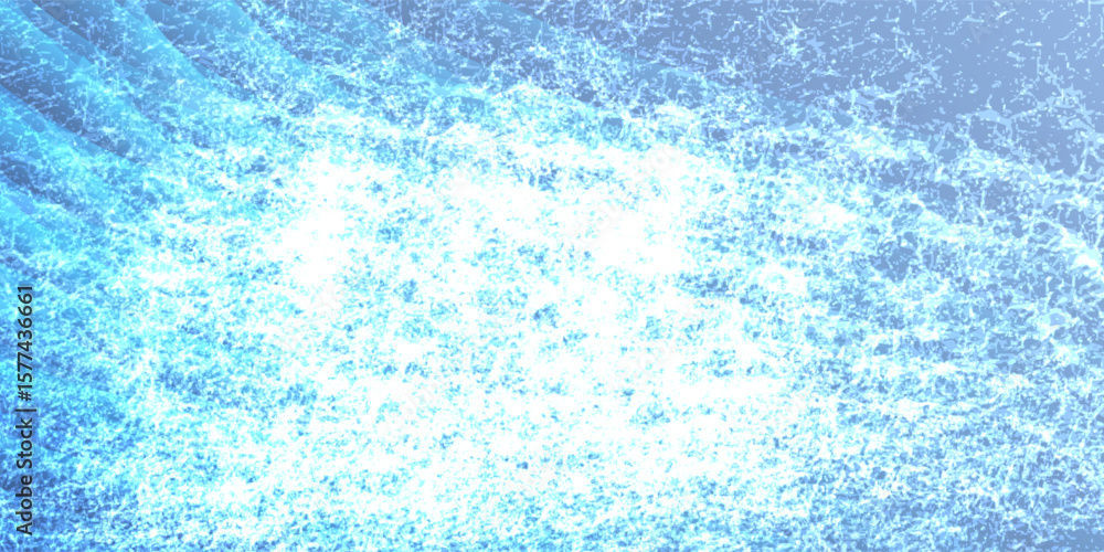 Poster abstract blue water texture background with glowing ripple effect and digital wave patterns, ideal f