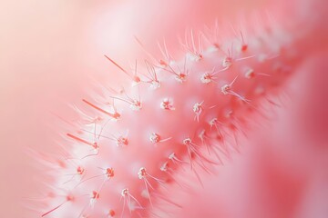 Pink Cactus Needles, Thorns, Close-Up, Macro, Desert Plant, Succulent, Spines, Prickles, Botany, Detail