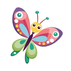 vector illustration of a butterfly
