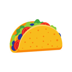 Taco Flat Vector Icon