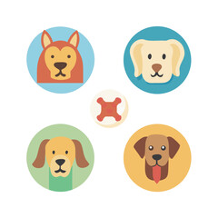 dog icon set