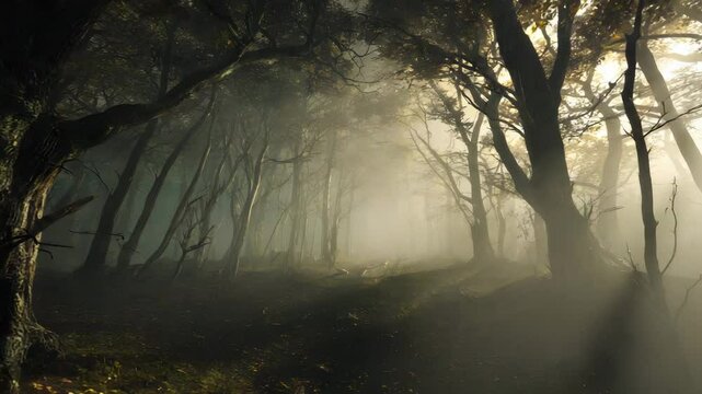 神秘的な霧の森2
