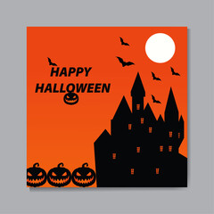 Clean Design for happy Halloween.