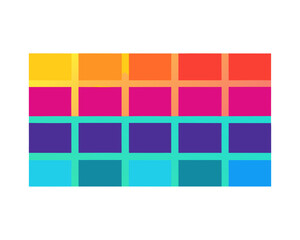 Colorful Gradient Swatch Palette