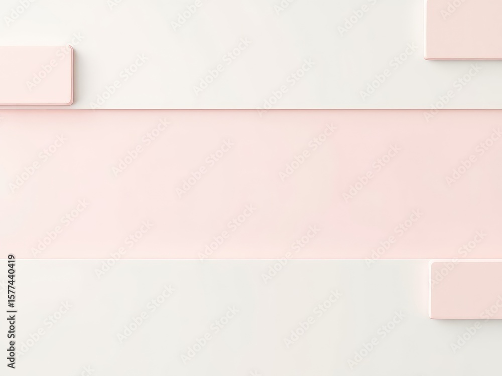 Poster soft pastel color abstract background with rectangles and horizontal lines, minimalistic style to su