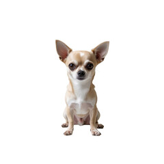 Fototapeta premium Adorable Chihuahua Puppy Sitting and Looking at Camera