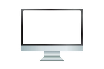 Modern Monitor with Blank Display: An elegant monitor with a sleek, modern design, featuring a blank display, invites a world of possibilities and digital experiences.