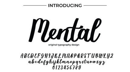 Mental - Elegant Script Font for Smooth Handwritten Design and Creative Typography