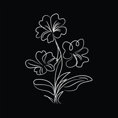 black floral background