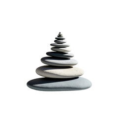 Balanced Pebbles A Stack of Stones Representing Stability and Serenity