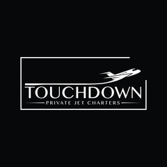 Private Jet Charter Logo Luxury Aviation and Air Travel Service
