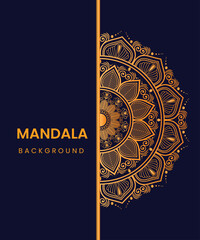 Luxury Gold Mandala Vector Pattern


