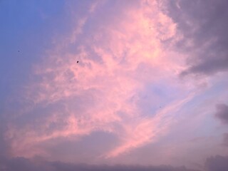 sunset in the sky