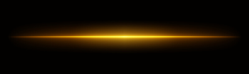 Orange light flare - flash light streak ray