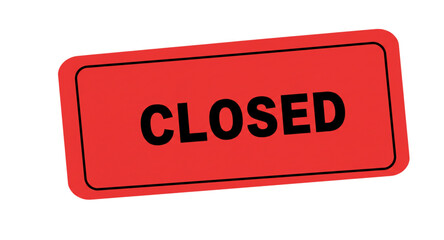 red closed sign