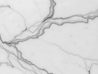 White Marble Texture: Elegant Background with Grey Veining for Design Projects