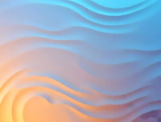 Obraz premium Vibrant Wave Pattern: Abstract Blue and Orange Gradient