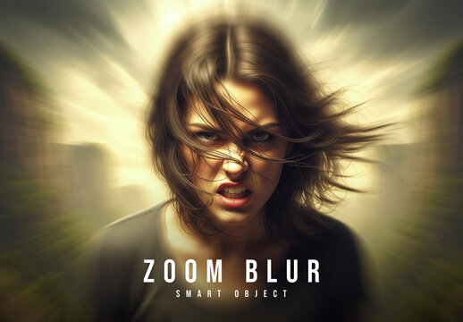 Zoom Motion Blur Photo Effect