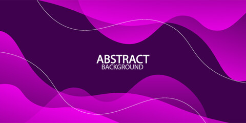 Abstract Purple geometric background. Modern background design. Liquid color. Fluid shapes composition.