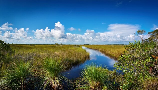 swamp landscape at anhinga trail everglades national park florida