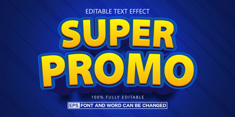 Super promo editable text effects