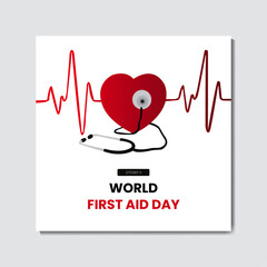 Design for world first aid day.