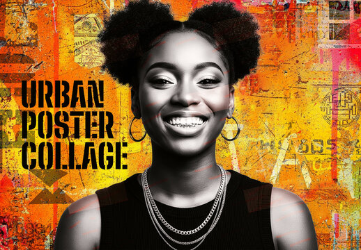 Urban Poster Collage Photo Effect