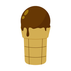 Enjoying a delicious chocolate ice cream cone on a sunny day at the park with friends
