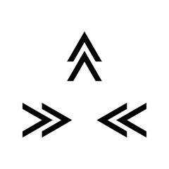 Directional Vector Arrows Pointing the Way Ahead