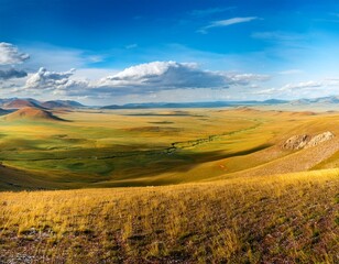 Fototapeta premium panorama of the steppe in khakassia