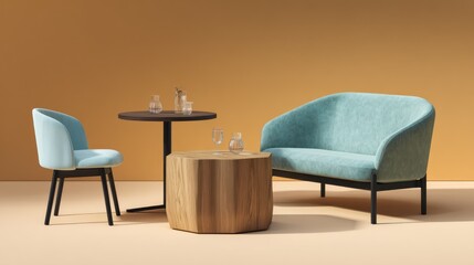 Modern cafe seating arrangement (1)