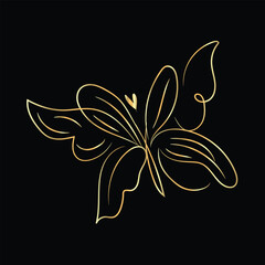 black and white butterfly