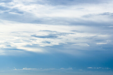 夏の朝　空と印象的な雲13